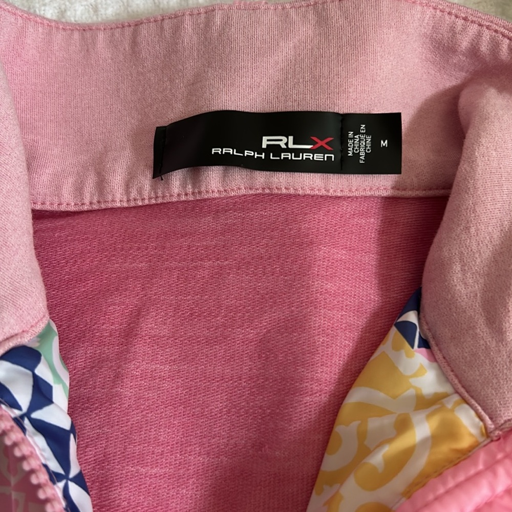 RLX Ralph Lauren Golf Patchwork Jacket - Pink Multicolor - Picture 2 of 3